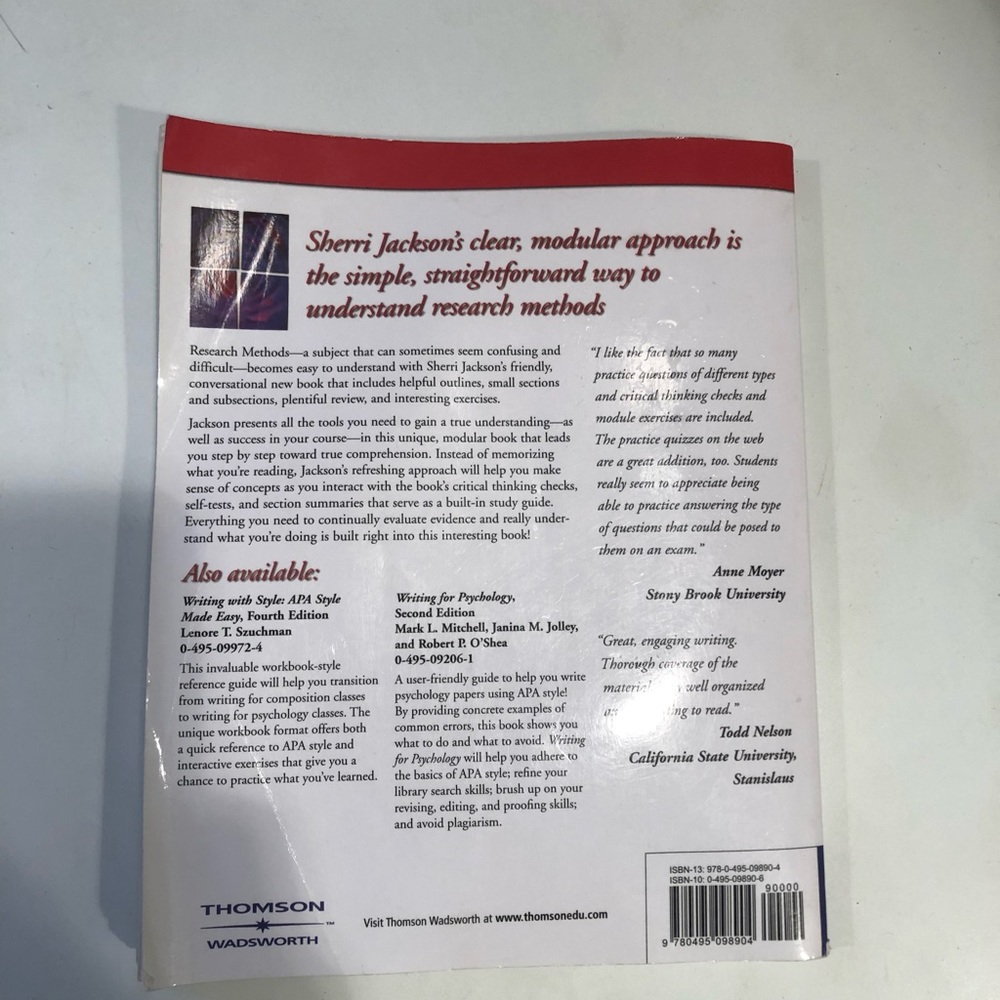 Research Methods textbook - Picture 2 of 3